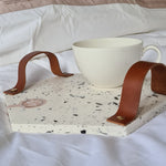 Load image into Gallery viewer, Heaxagonal Tray With Natural Leather Straps
