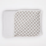 Load image into Gallery viewer, L&amp;M Snuggle Jersey Baby Blanket - White/Grey
