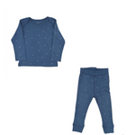 Load image into Gallery viewer, Organic Play/PJ Sets - Navy Stars
