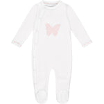 Load image into Gallery viewer, Lily Storytime Romper White &amp; Pink
