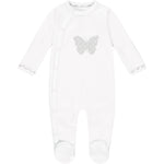 Load image into Gallery viewer, Lily Storytime Romper White &amp; Grey
