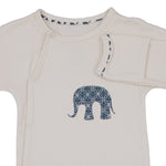 Load image into Gallery viewer, Mortimer Story Time Romper Cream/Navy
