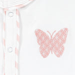 Load image into Gallery viewer, Lily Stripe Romper White &amp; Pink
