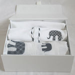 Load image into Gallery viewer, White and Navy Newborn Gift Box
