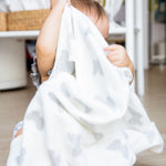 Load image into Gallery viewer, Organic Muslin Swaddle - Lily Butterfly Print
