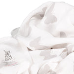 Load image into Gallery viewer, Organic Muslin Swaddle - Lily Butterfly Print
