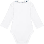 Load image into Gallery viewer, ORGANIC BODYSUIT - WHITE/NAVY
